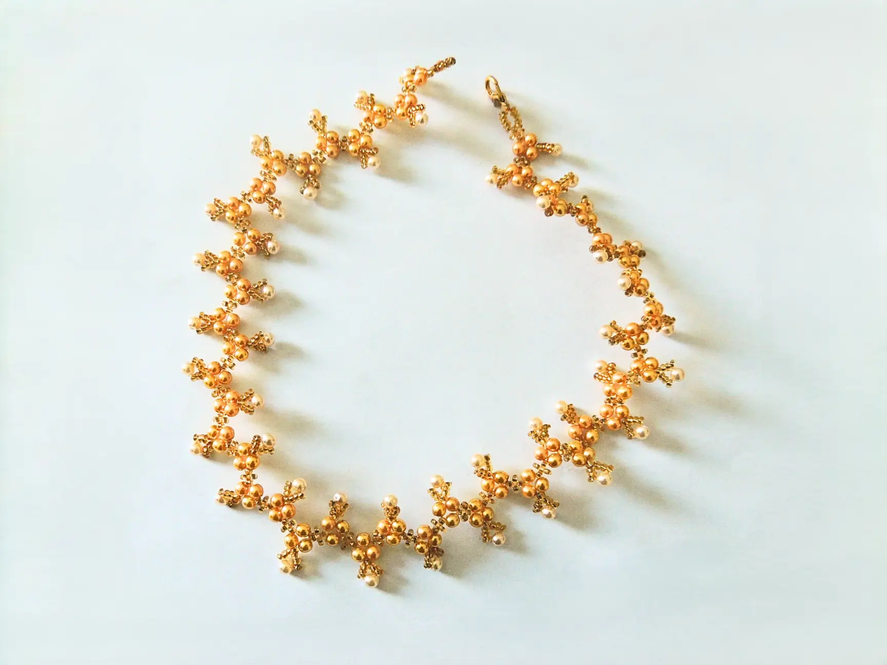 Collier Galatéa dioré perlé