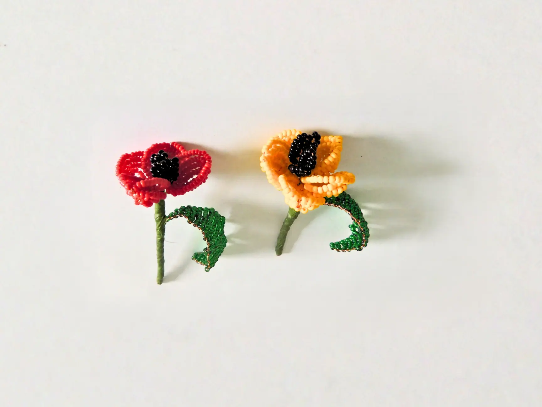 coquelicots en perles